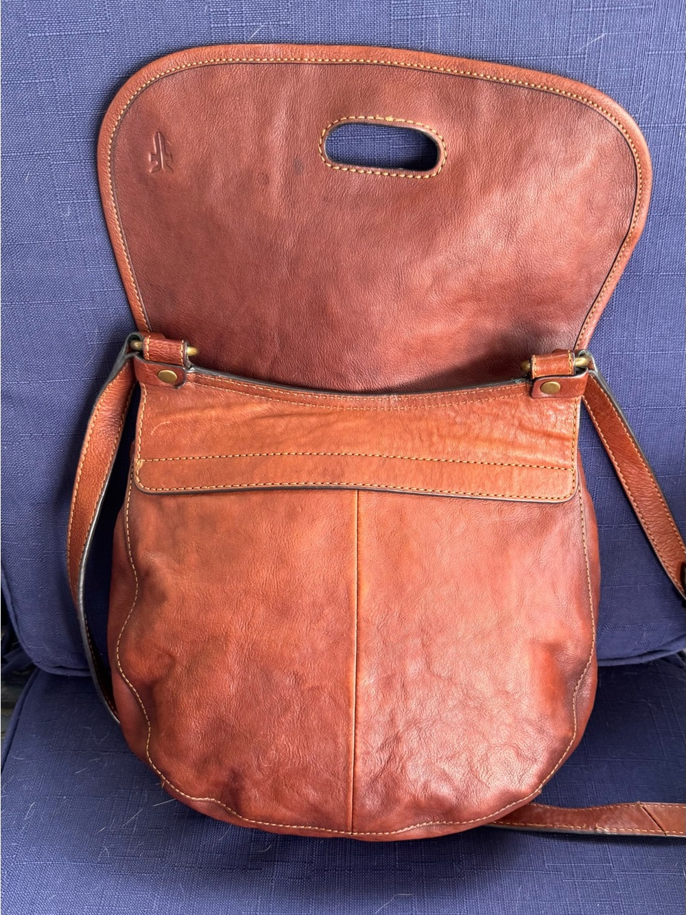 Frye Lucy Crossbody Bag in Cognac - Picture 3 of 7